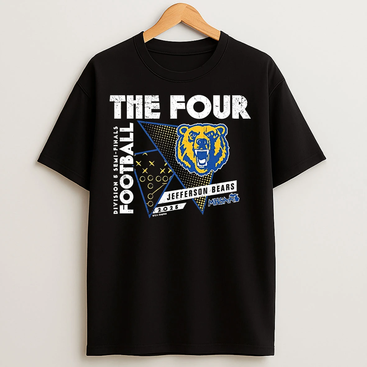 Jefferson Bears 2025 D5 Semifinals The Four T Shirts