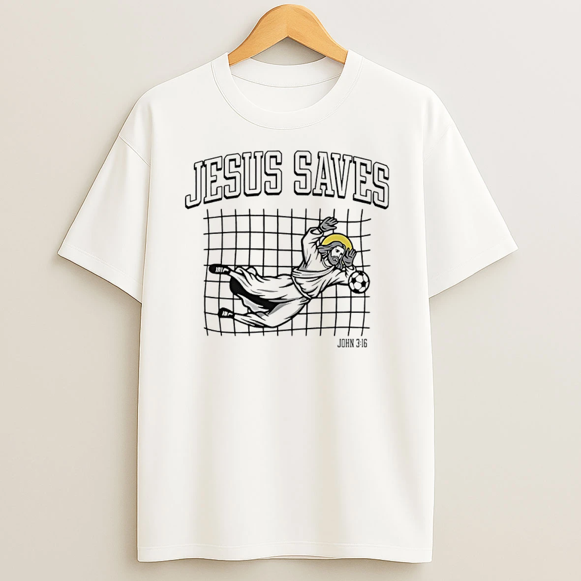 Jesus Saves Soccer Shirts