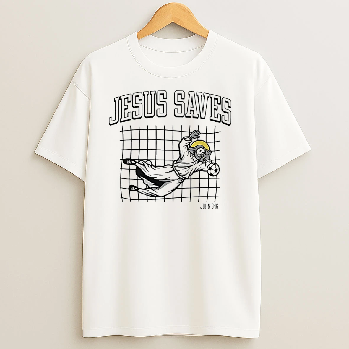 Jesus Saves Soccer T Shirts