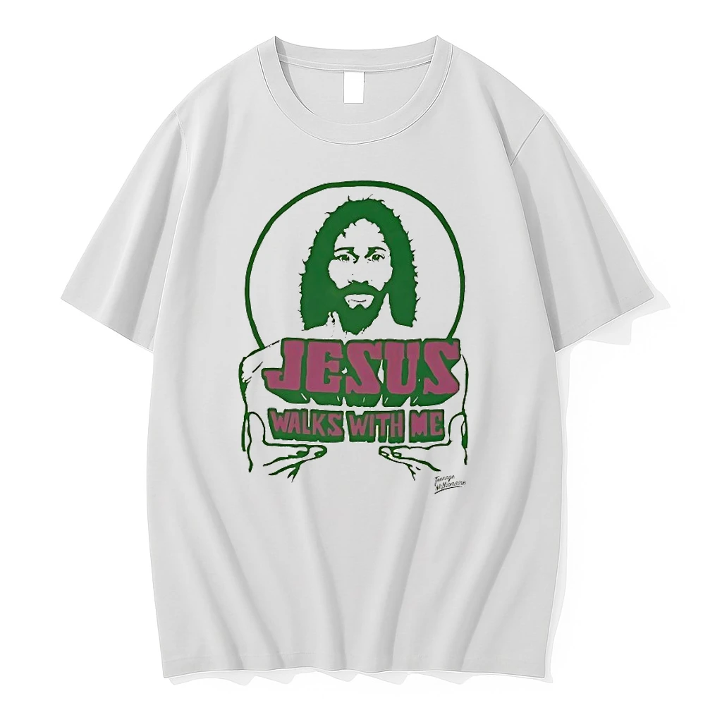 Jesus Walks With Me Shirts