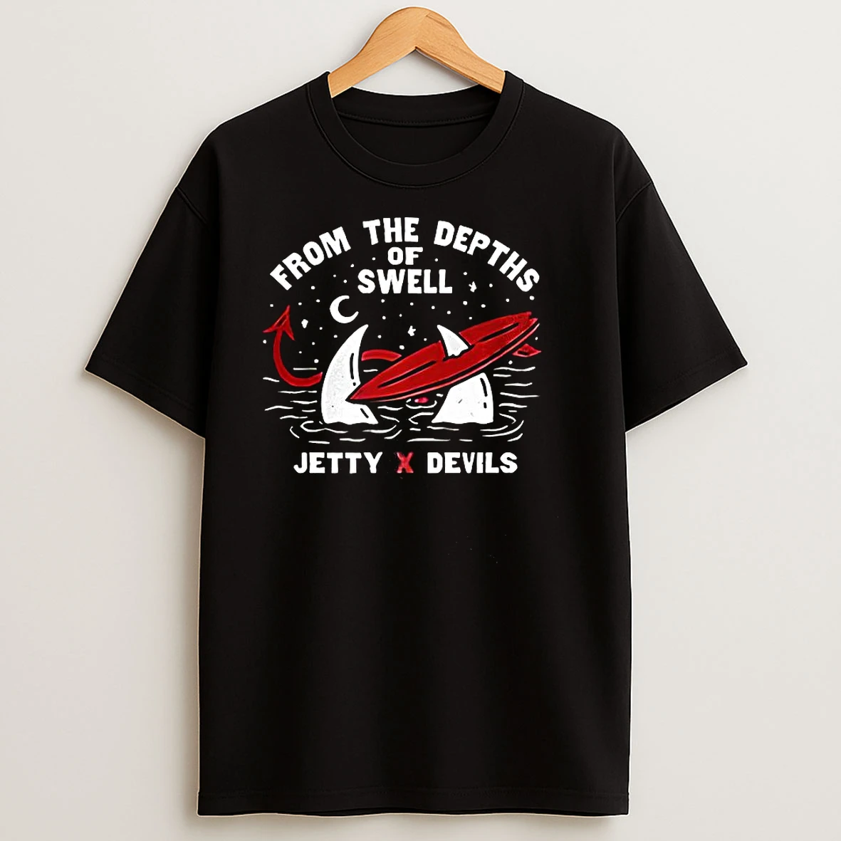 Jetty X New Jersey Devils Nhl From The Depths Of Wheel Vintage T Shirts