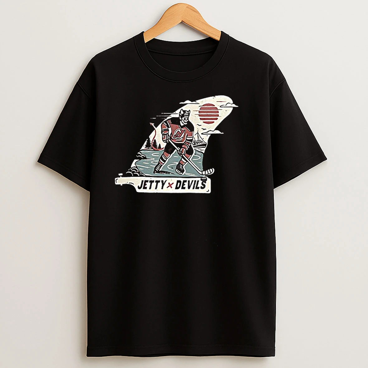 Jetty X New Jersey Devils Nhl Player Skeleton Vintage T Shirts