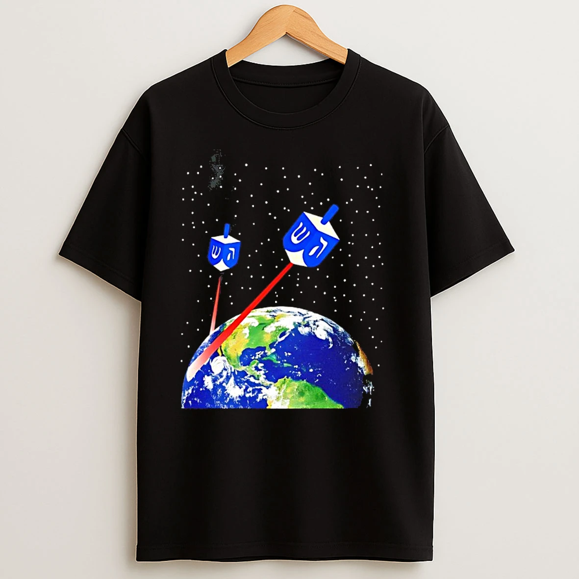 Jewish Space Laser Earth T Shirts