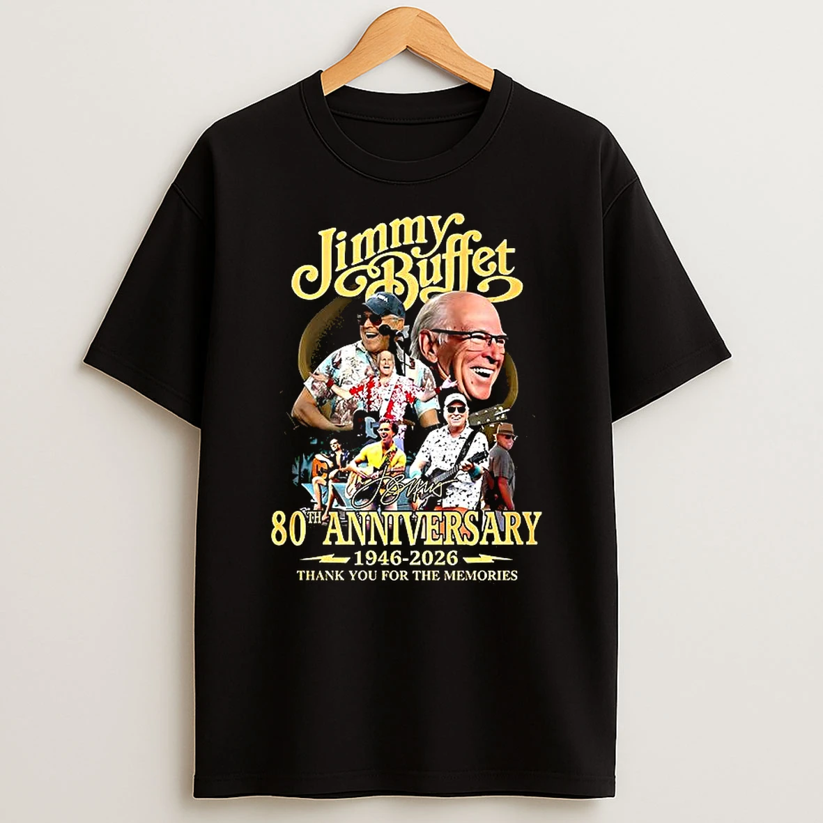 Jimmy 80th Anniversary Thank You For The Memories Signature Shirts