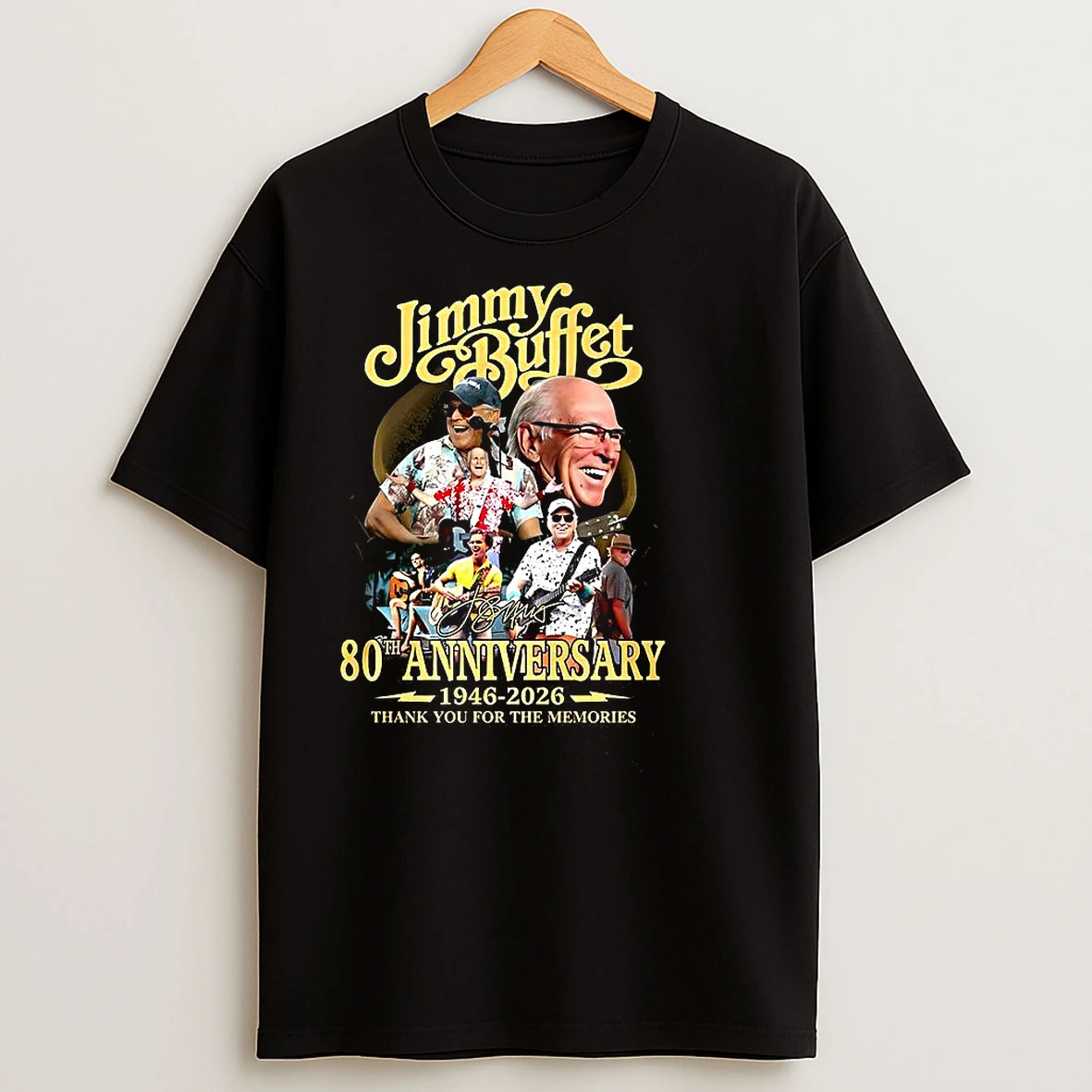 Jimmy 80th Anniversary Thank You For The Memories Signature T Shirts