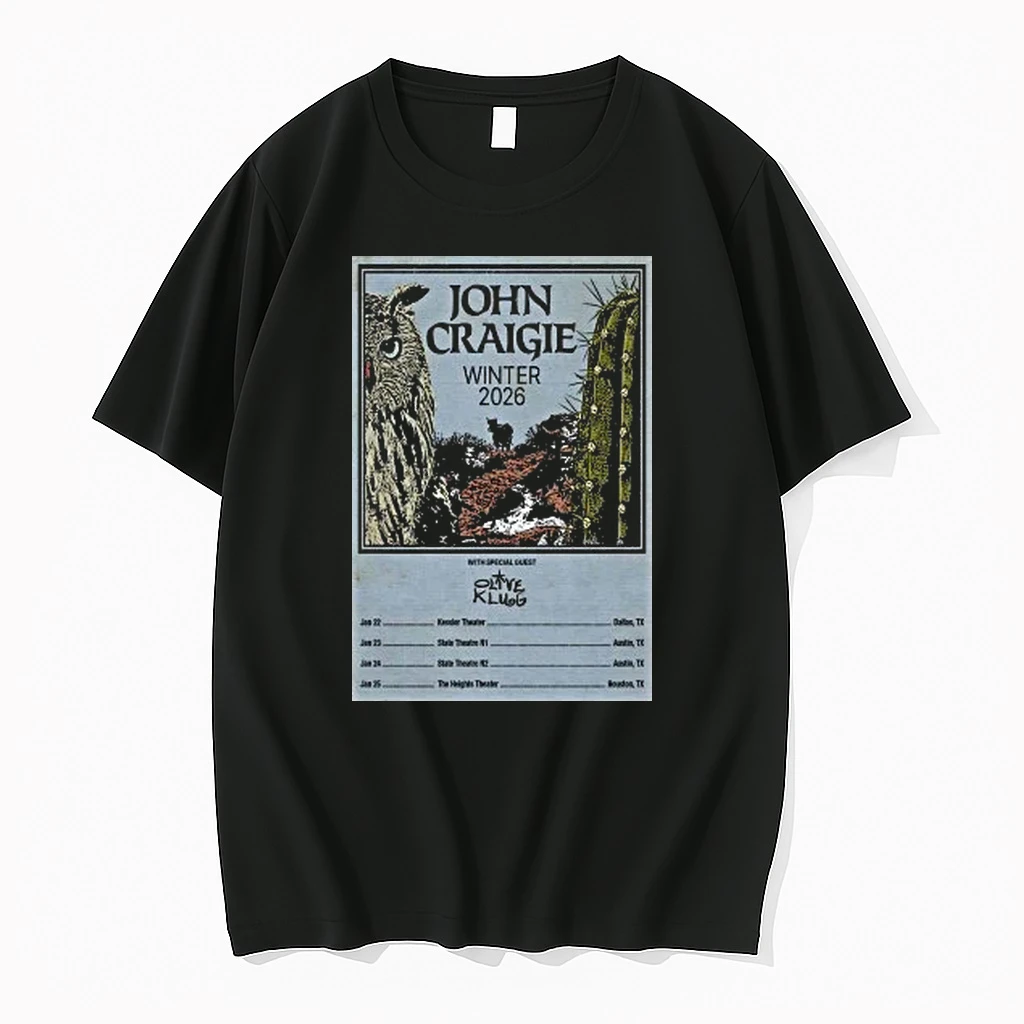 John Craigie Winter 2026 Tour Shirts