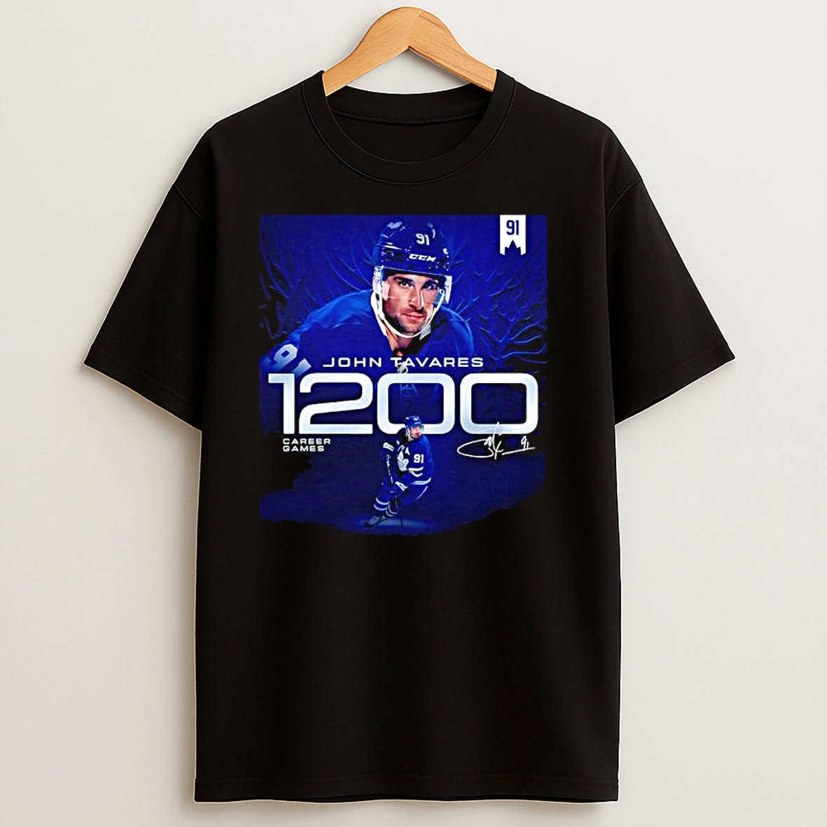 John Tavares 1200 Career Games Signature T Shirts