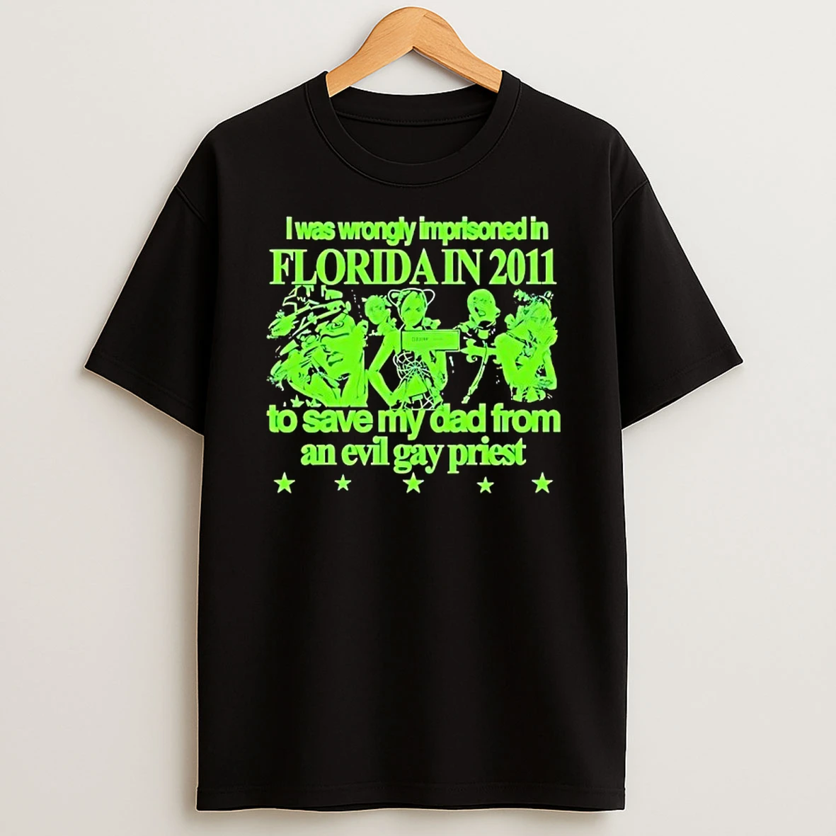 Jojos Bizarre Adventure I Was Wrongly Imprisoned In Florida 2011 To Save My Dad Shirts