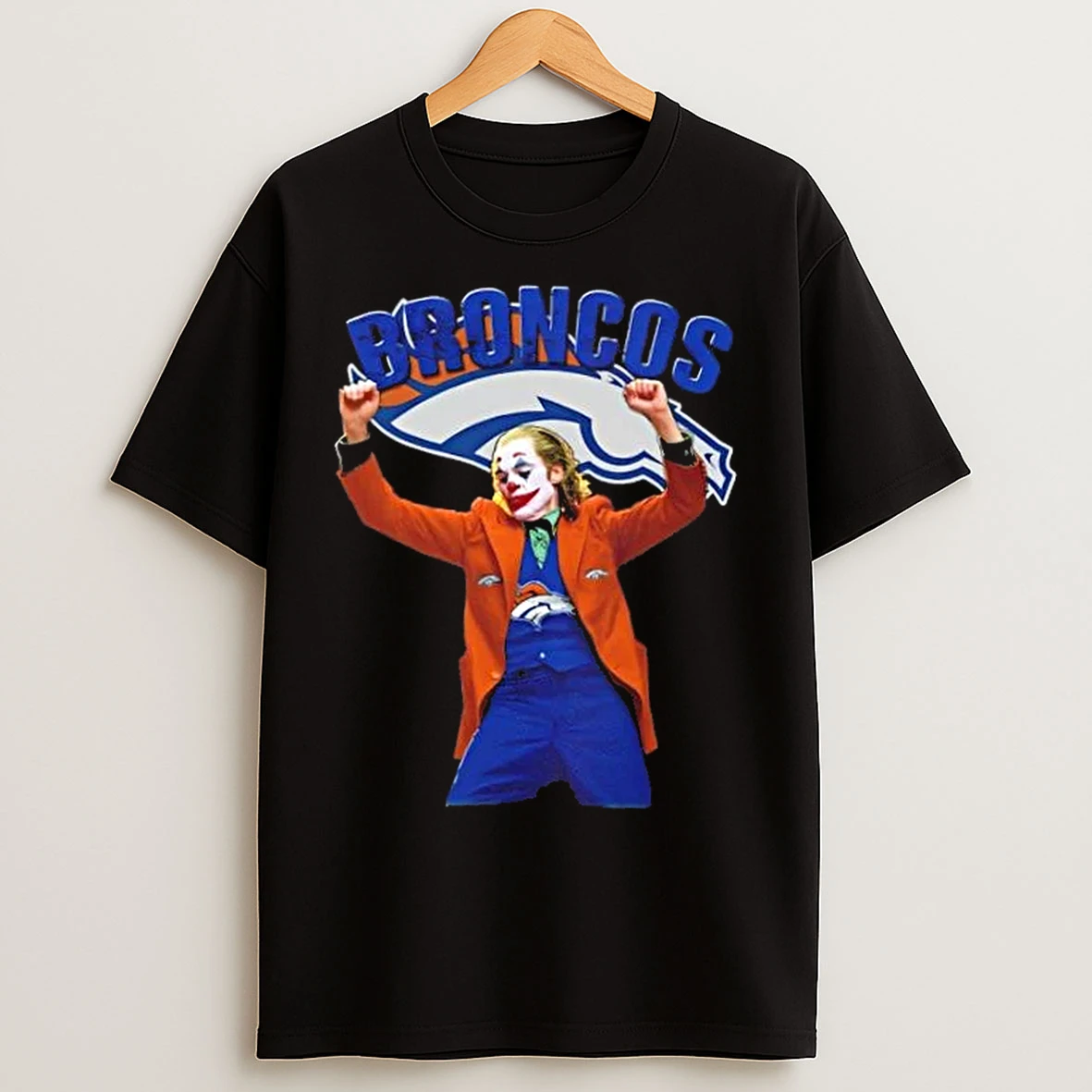 Joker Dancing Denver Broncos Football T Shirts