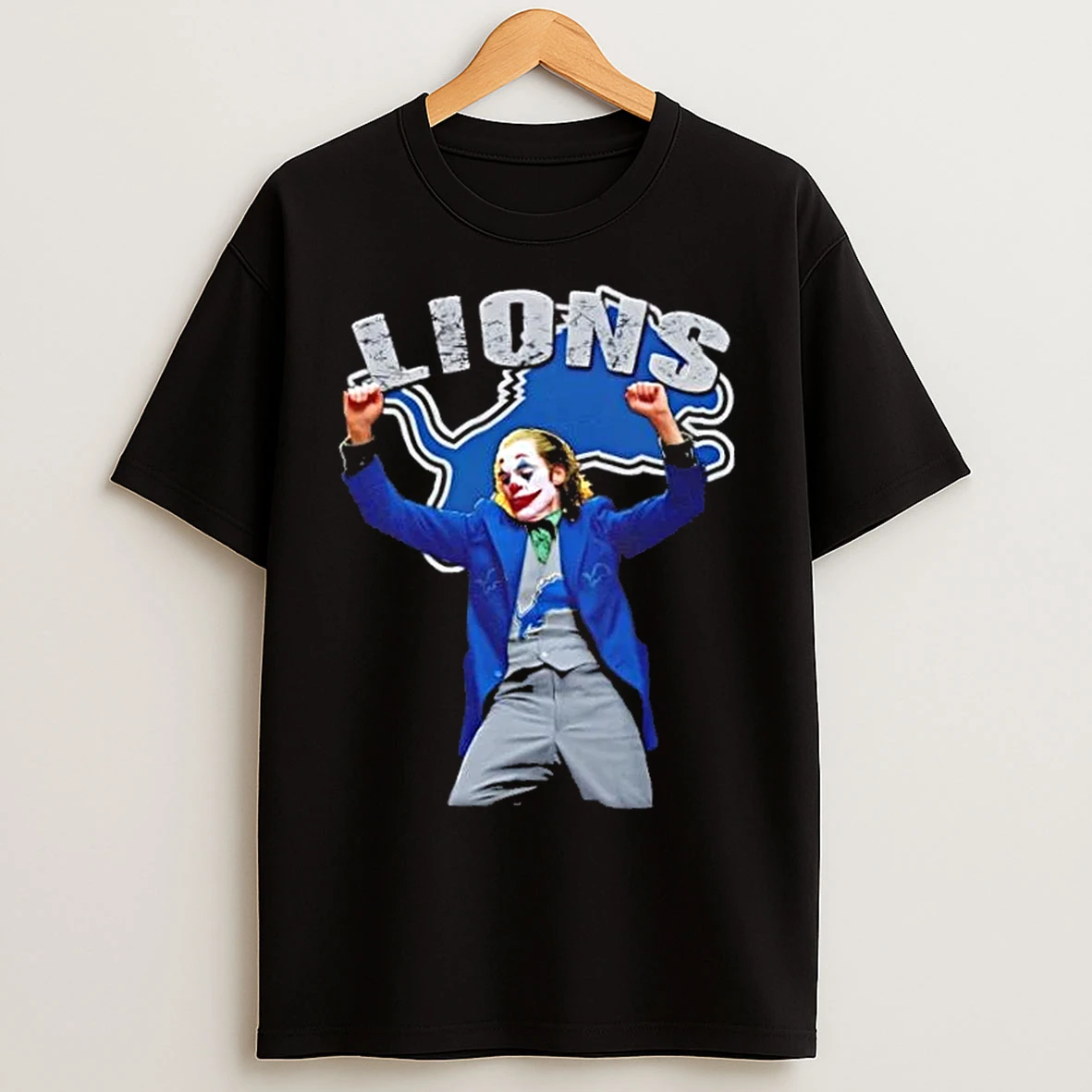 Joker Dancing Detroit Lions Football T Shirts