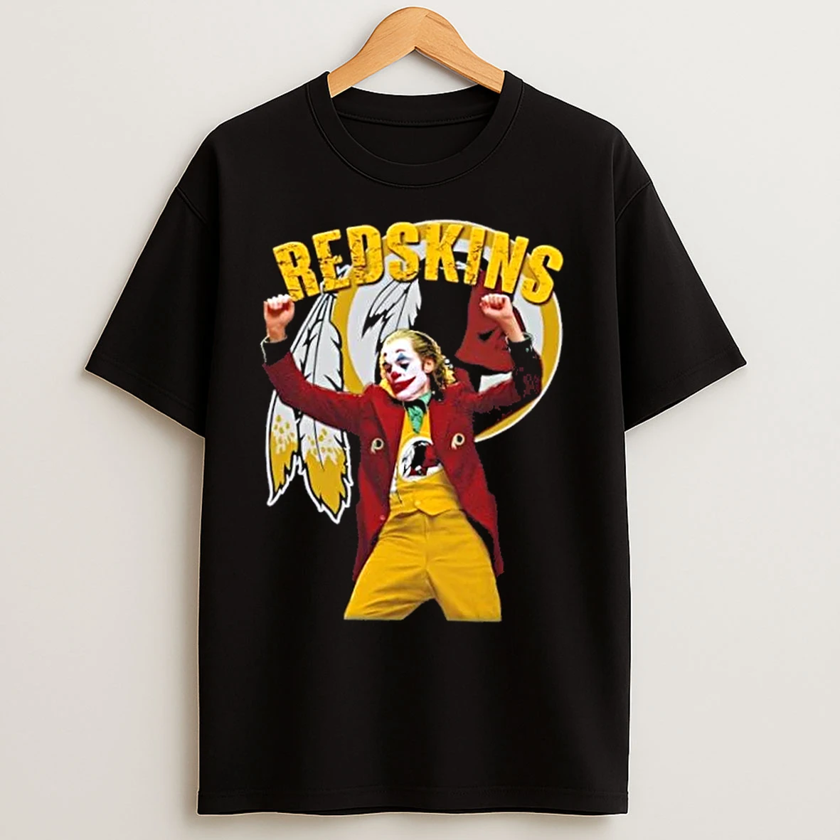 Joker Dancing Washington Redskins Football T Shirts