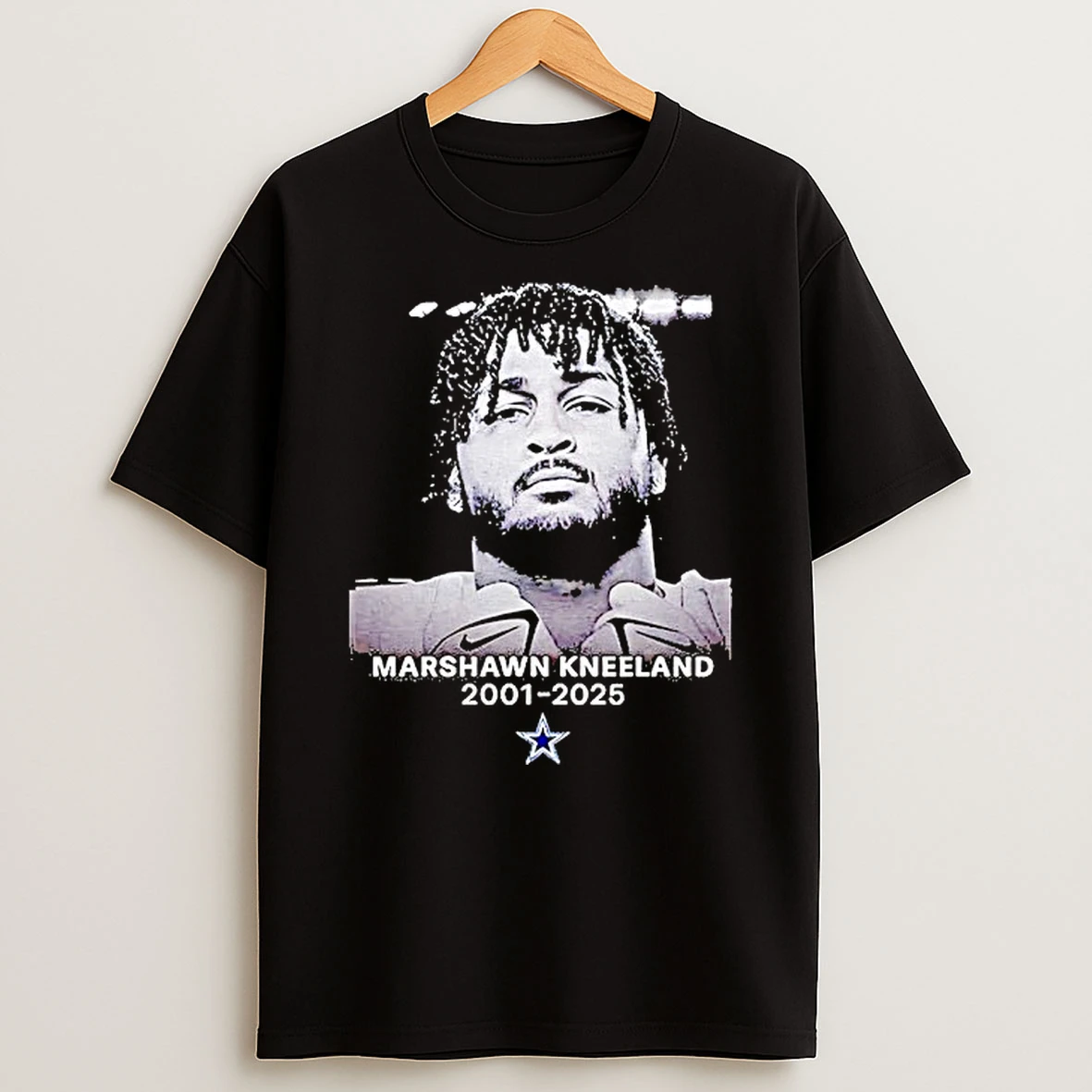 Jon Machota Wearing Marshawn Kneeland Dallas Cowboys Rip 2025 Shirts
