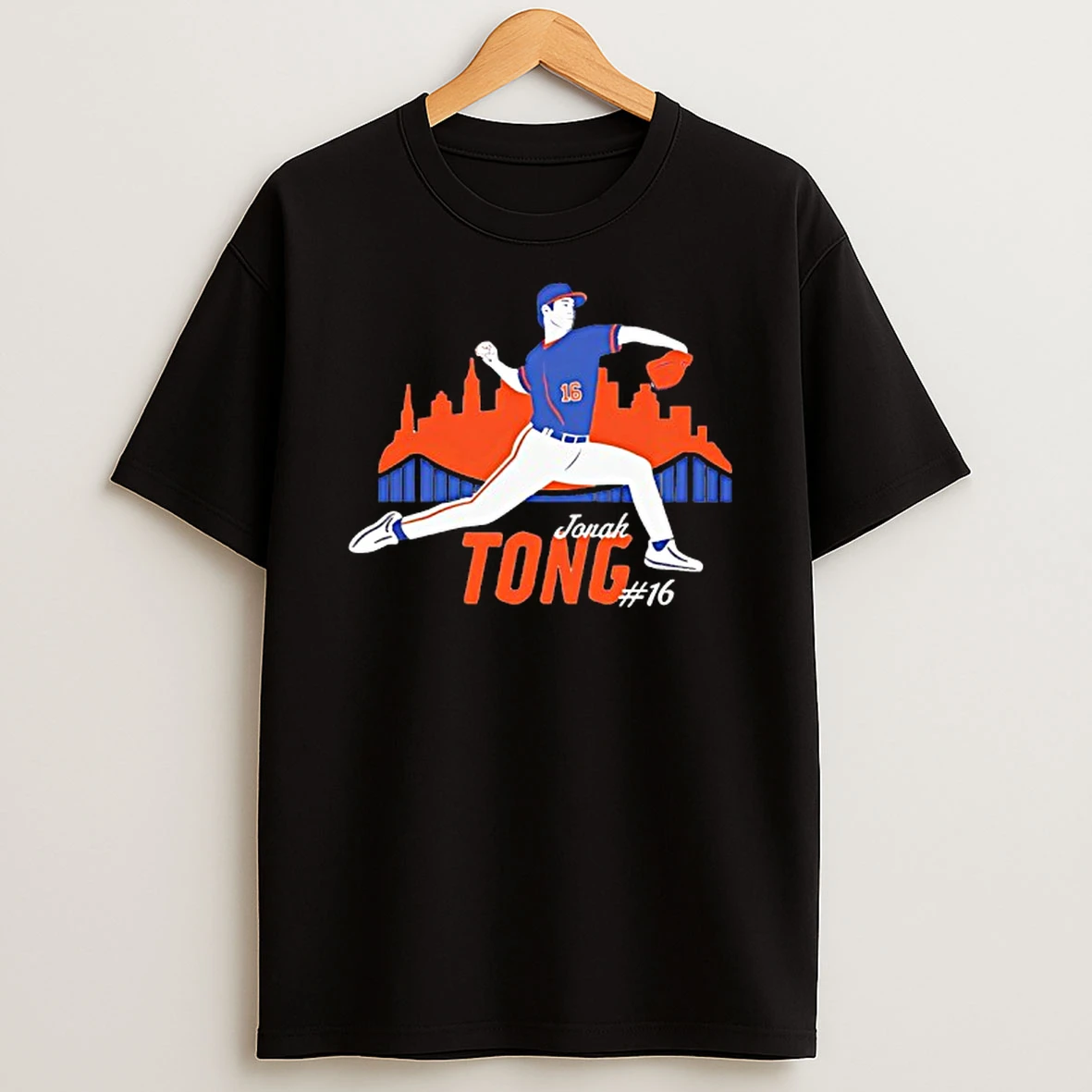 Jonah Tong New York Mets Baseball Shirts
