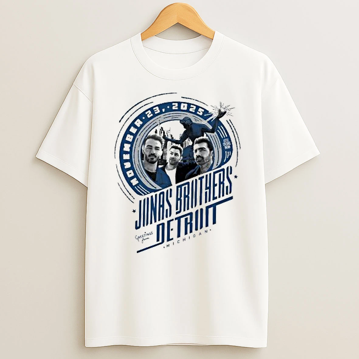 Jonas Brothers Greetings From Your Hometown Detroit Mi November 23 2025 Shirts