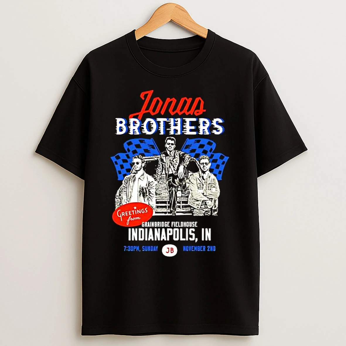 Jonas Brothers Greeting From Your Hometown Indianapolis In Sunday Jb T Shirts