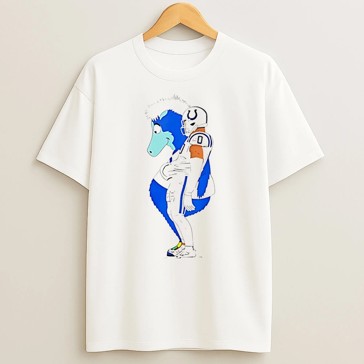 Jonathan Taylor Indianapolis Colts And Blue Mascot Meme Shirts