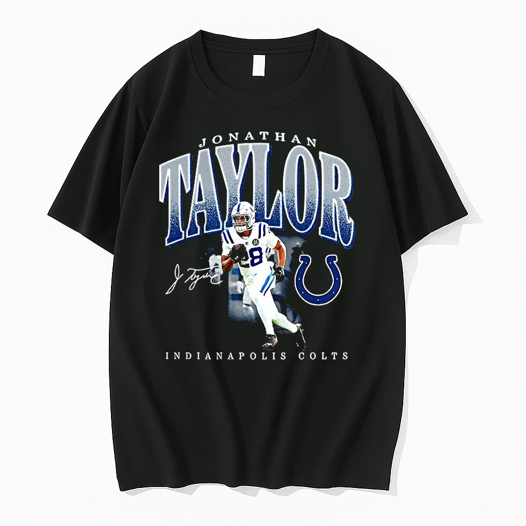 Jonathan Taylor Indianapolis Colts Football Player Signature Shirts