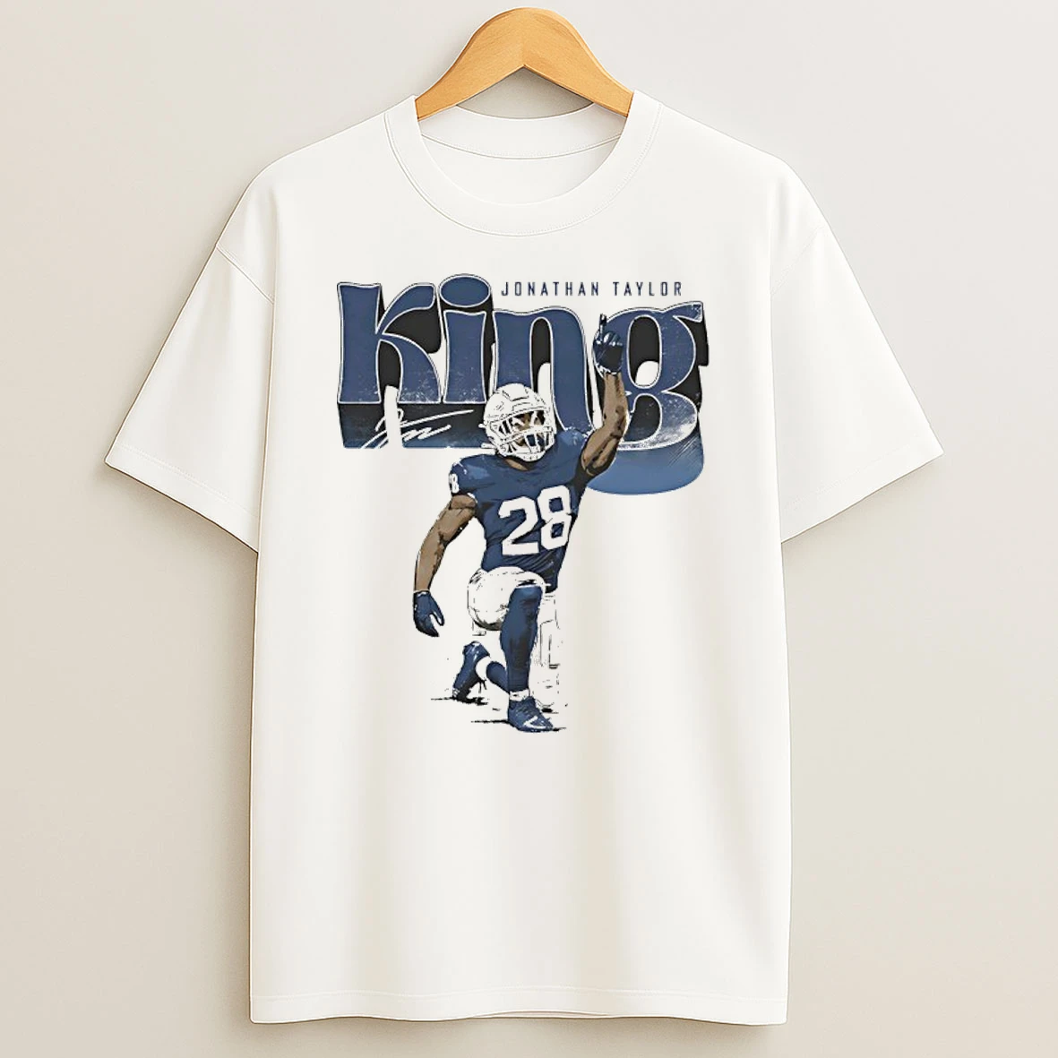 Jonathan Taylor King Indianapolis Colts Pose Star Signature Shirts