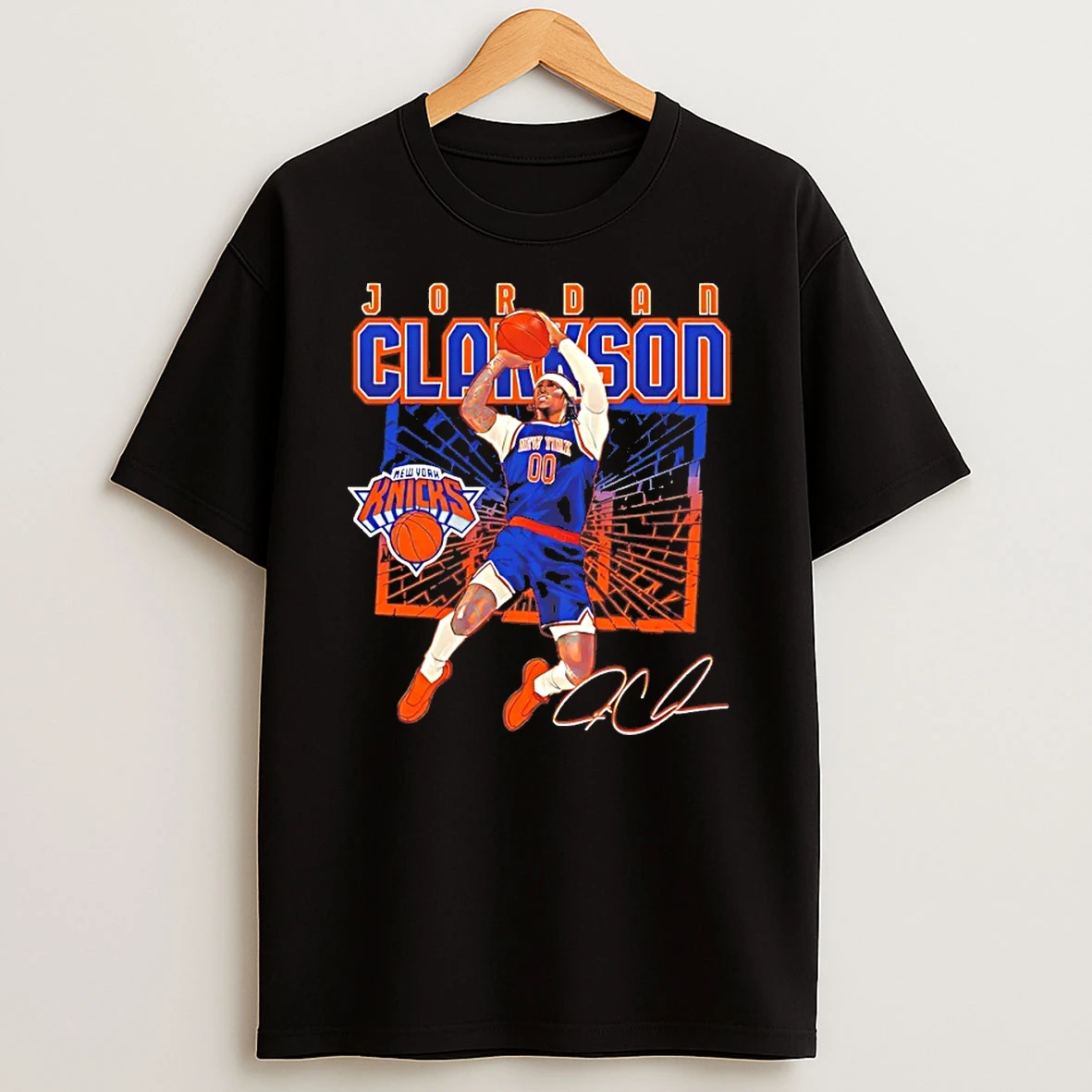 Jordan Clarkson New York Knicks Shattered Signature 26 Shirts