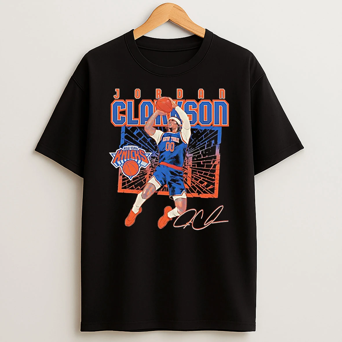 Jordan Clarkson Jump Shot Shattered New York Knicks Shirts