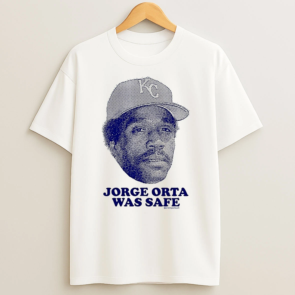 Jorge Orta Was Safe Kansas City Royals Ws Championship Shirts