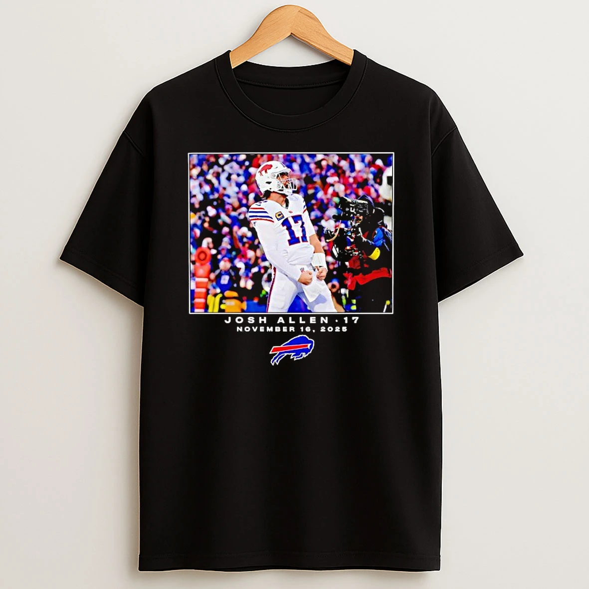 Josh Allen Buffalo Bills Football 2025 Photo Shirts