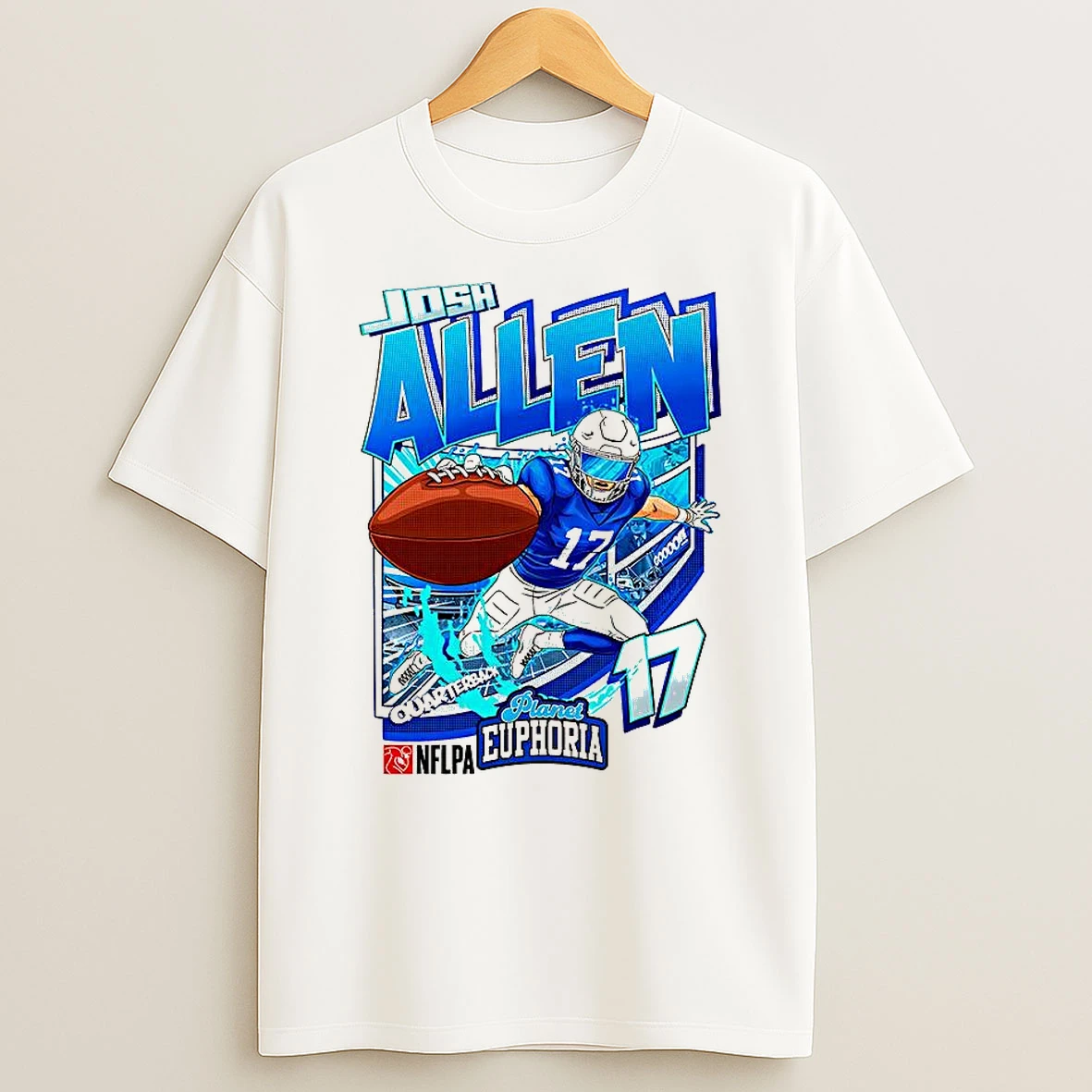 Josh Allen Buffalo Bills Football Quarterback Number 17 Goooo Cartoon Shirts