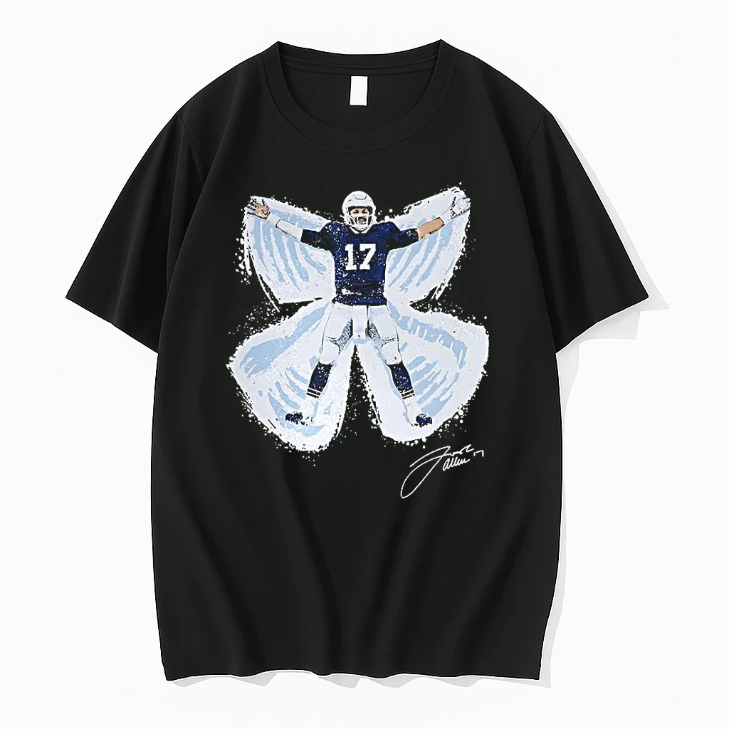 Josh Allen Buffalo Bills Football Snow Angel Signature Shirts