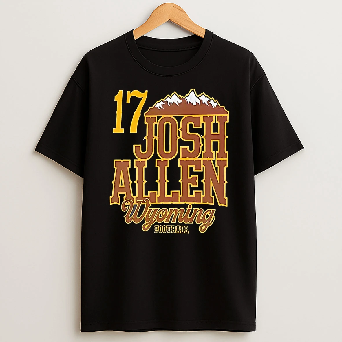 Josh Allen Wyoming Cowboys Retired Shirts