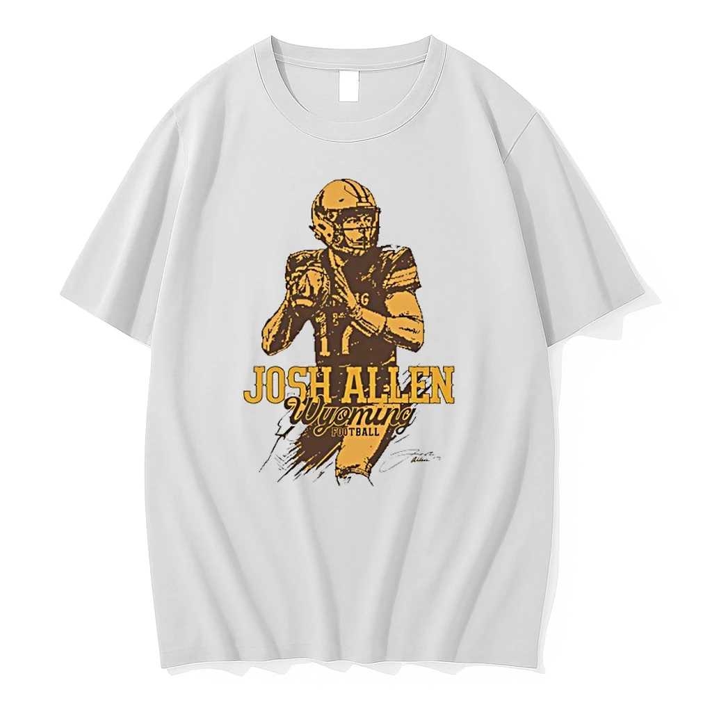 Josh Allen Wyoming Football Signature Retro Shirts
