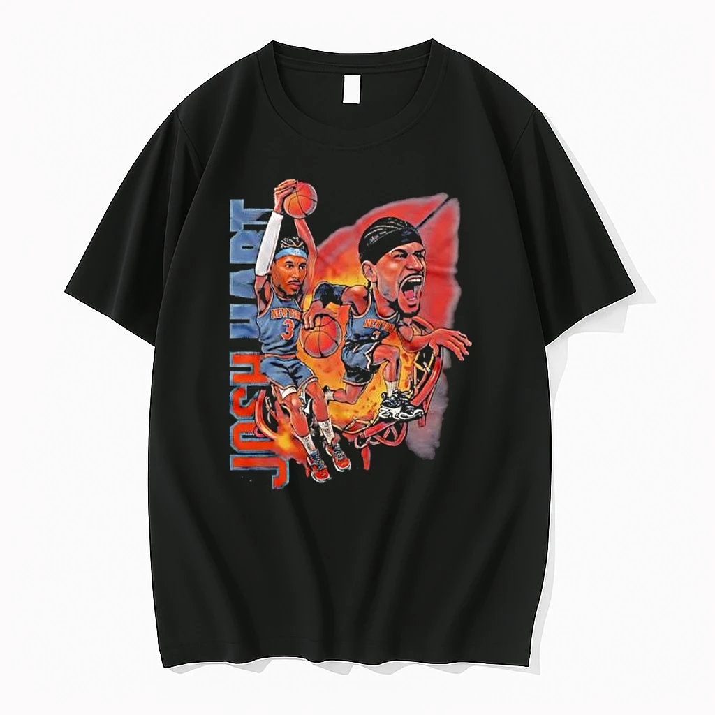 Josh Hart Ny Knicks Cartoon Basketball Graphic Shirts