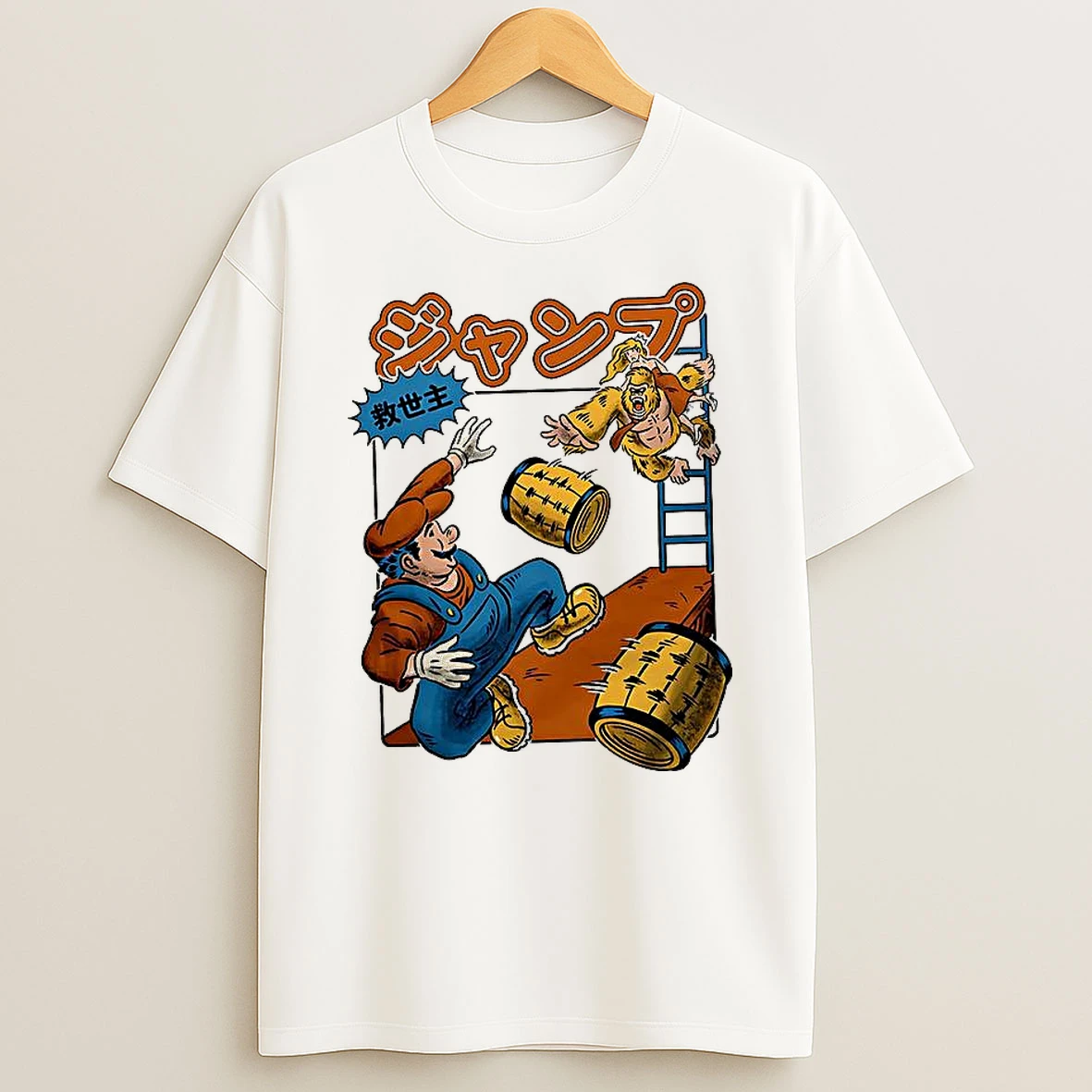 Jumping Savior Donkey Kong Rescue The Princess Shirts