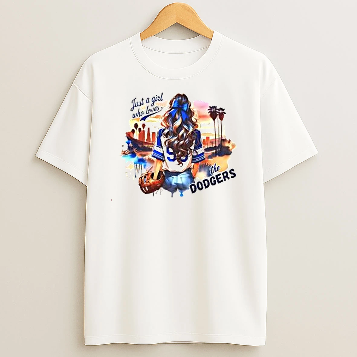 Just A Girl Who Loves The Dodgers T Shirts