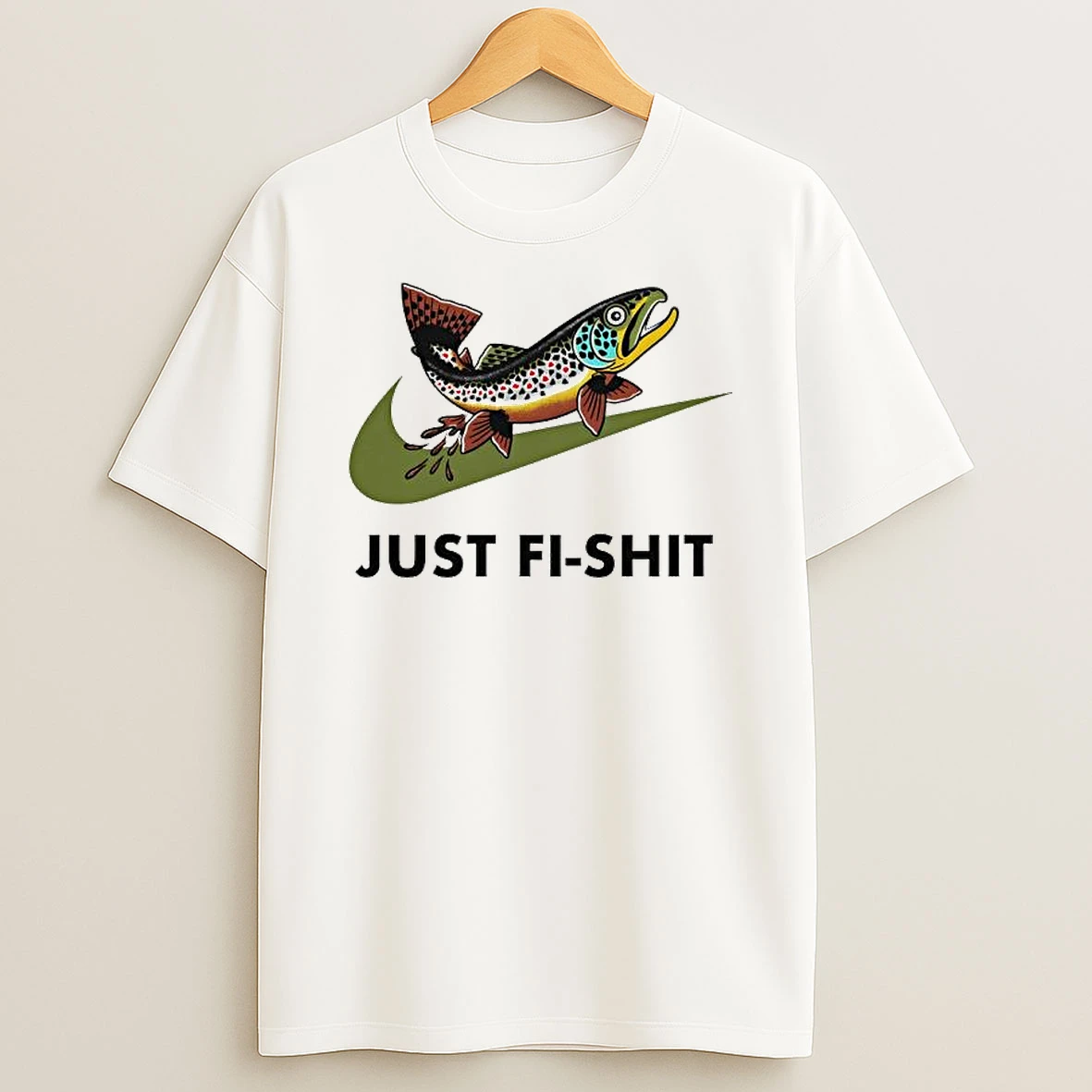 Just Fi Shit Swoosh Piece Of Satirical Shirts