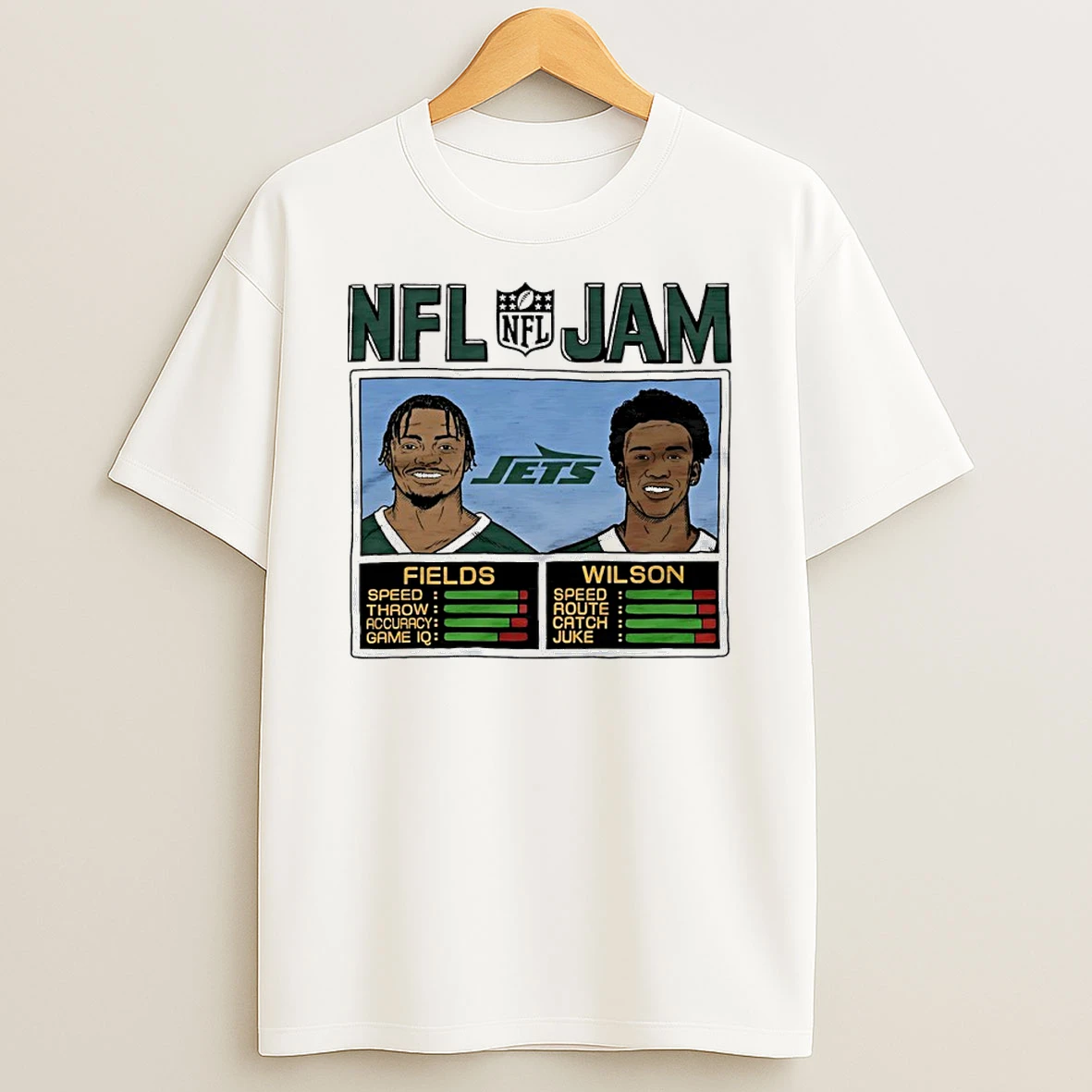 Justin Fields And Garrett Wilson Nfl Jam New York Jets Shirts
