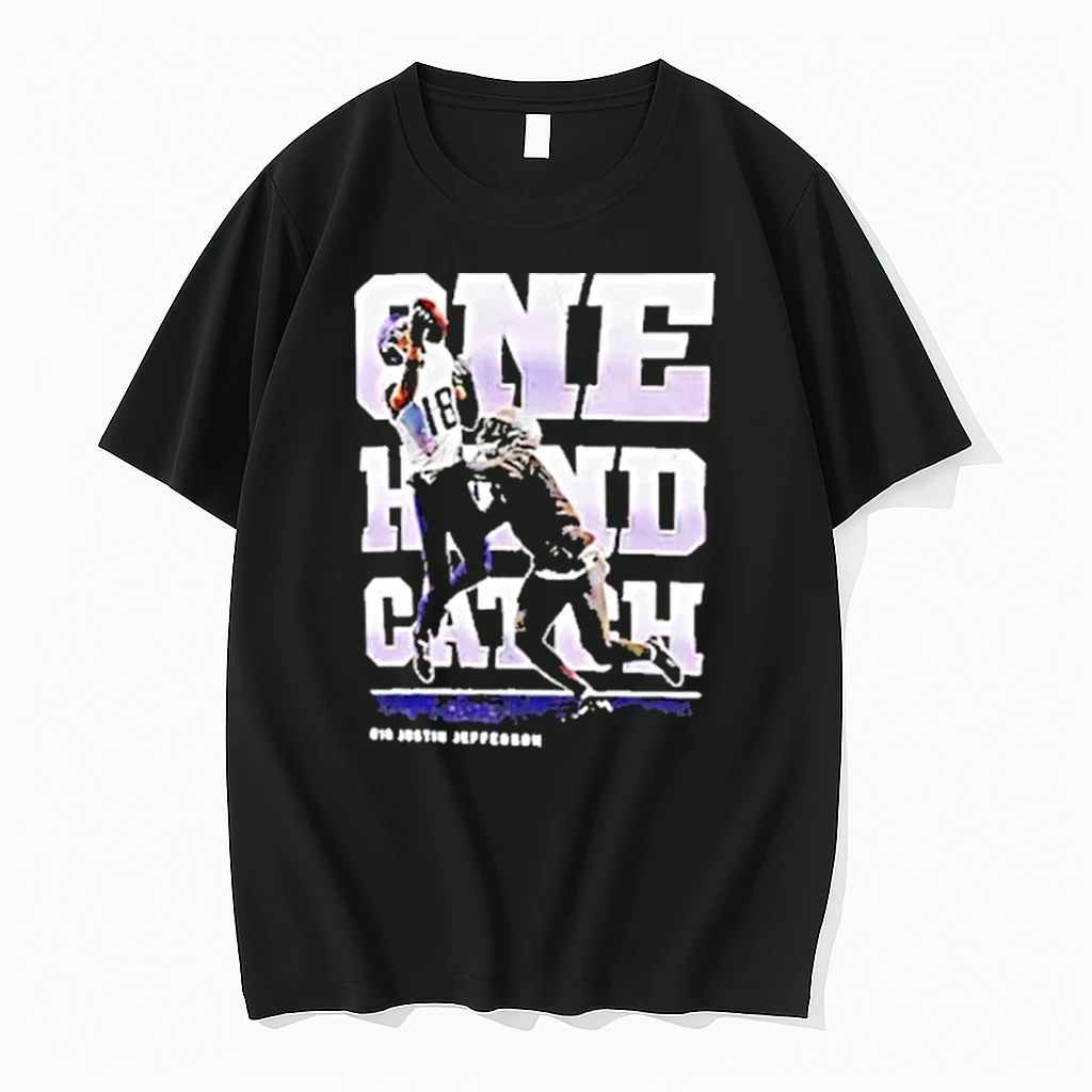 Justin Jefferson One Hand Catch Minnesota Vikings Football Shirts
