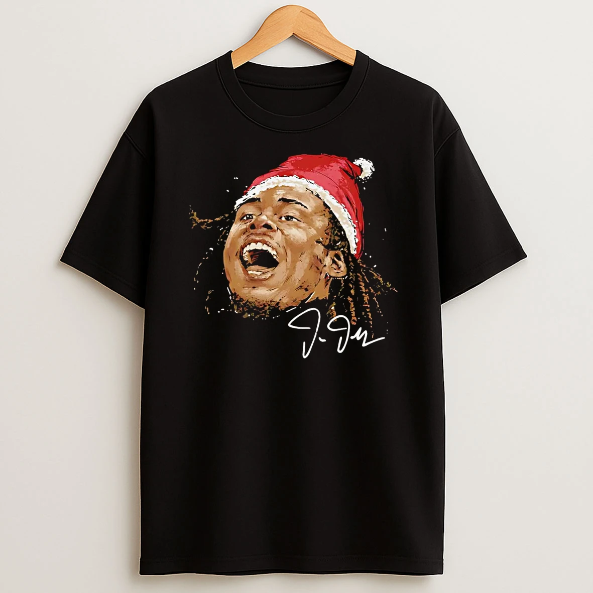 Justin Jefferson Santa Big Face Minnesota Vikings Shirts