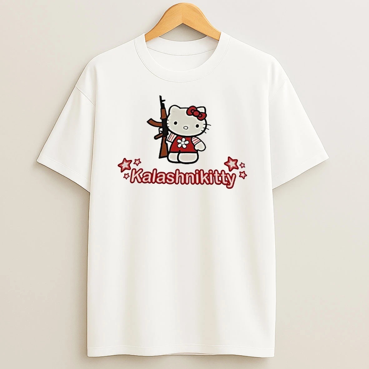 Kalashnikitty Hello Kitty With Gun Ak 47 Shirts