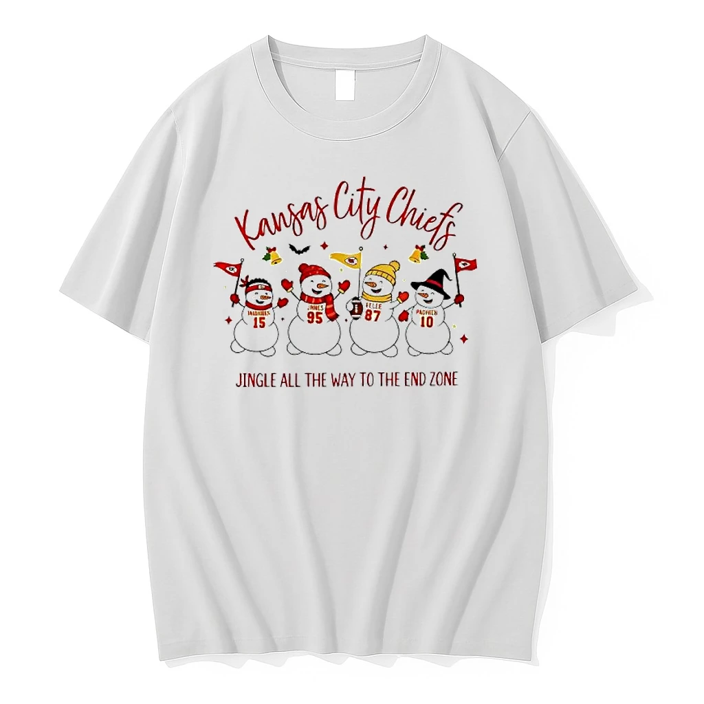 Kansas City Chiefs 15 95 87 10 Player Snow Jingle All The Way To The End Zone Shirts