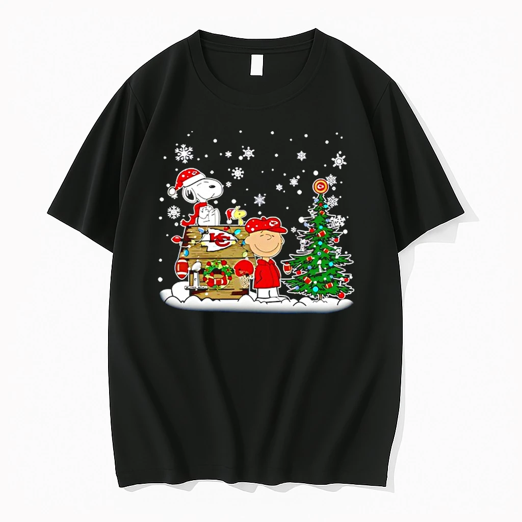 Kansas City Chiefs Football Snoopy Charlie Brown Christmas Champions Shirts