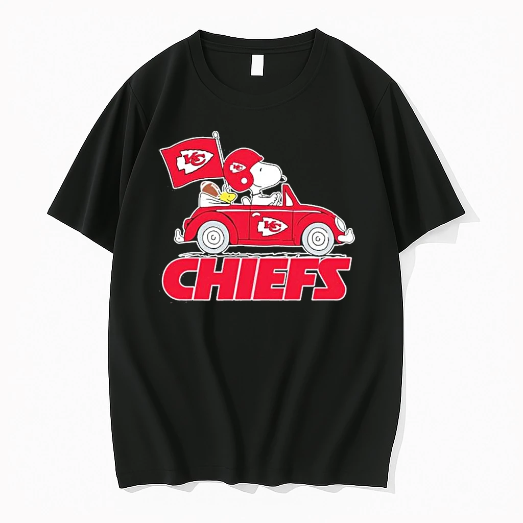 Kansas City Chiefs Football X Snoopy Drive Car Shirts