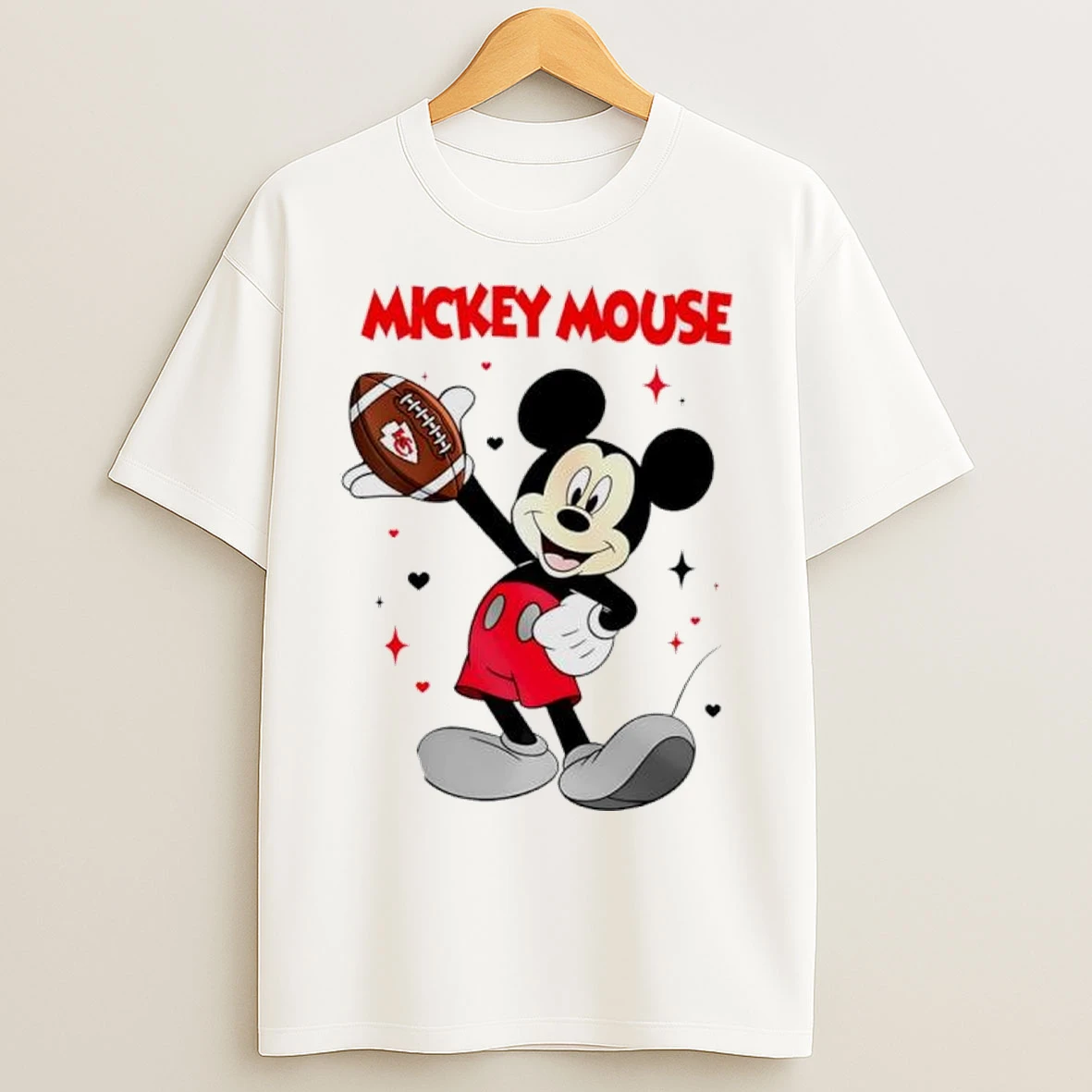 Kansas City Chiefs Mickey Mouse Player 2025 T Shirts