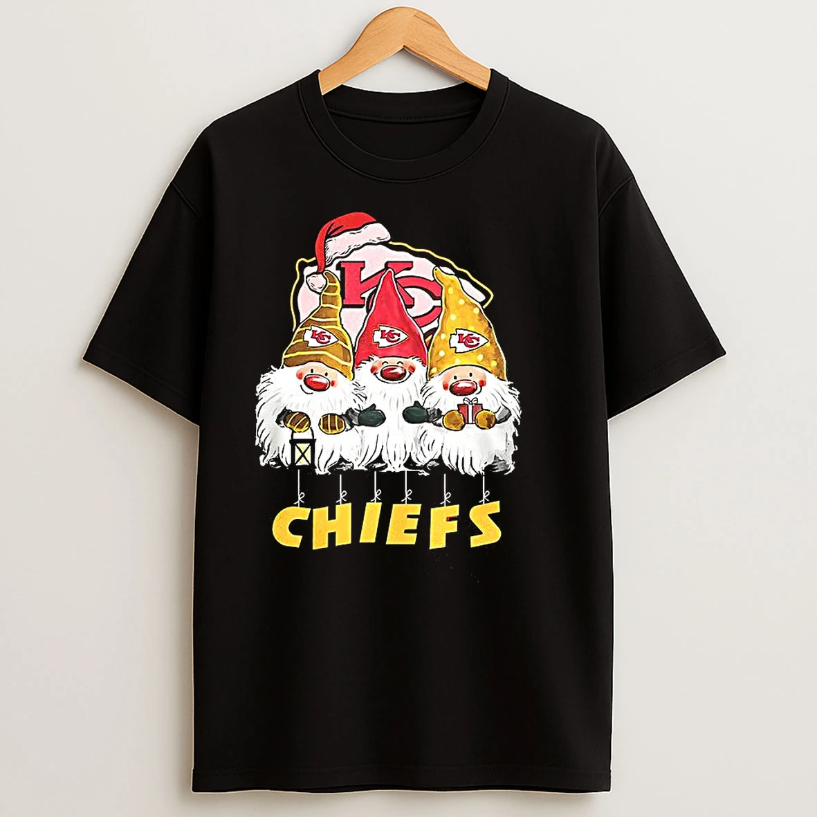 Kansas City Chiefs Football Gnomes Christmas T Shirts