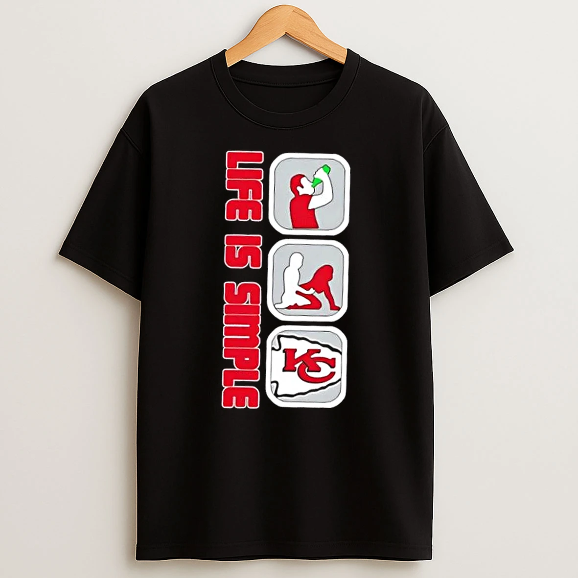 Kansas City Chiefs Football Life Is Simple Shirts