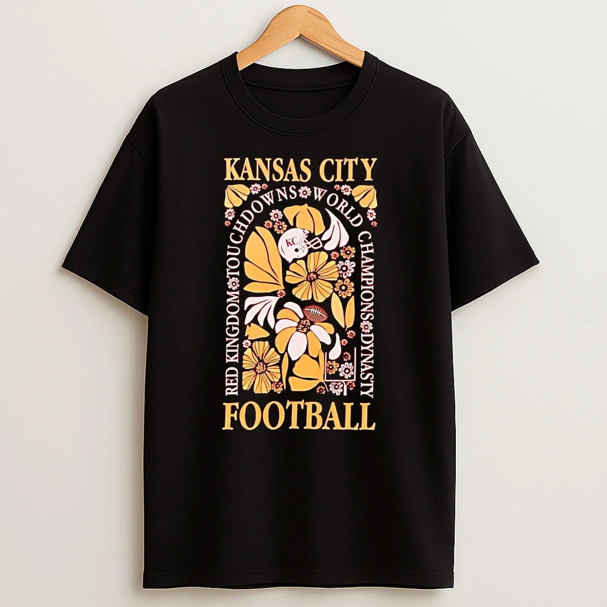 Kansas City Chiefs Red Kingdom Touchdown World Champions Dynasty Shirts