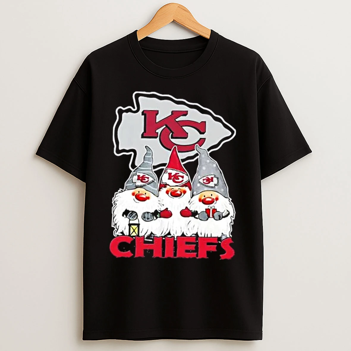 Kansas City Chiefs X Gnomes Xmas Christmas T Shirts