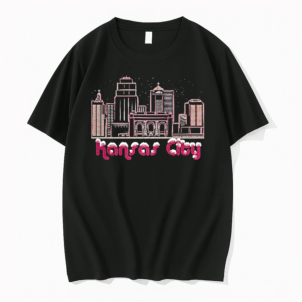 Kansas City Holiday Snow Skyline Christmas Shirts