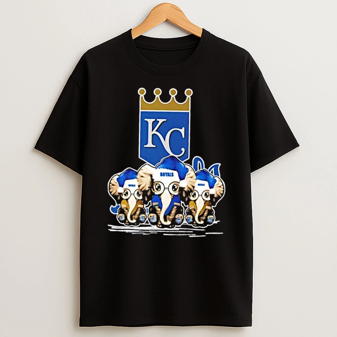 Kansas City Royals X Elephants Santa Hat Merry Christmas Shirts