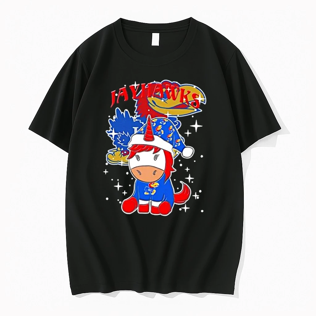 Kansas Jayhawks Football X Unicorn Merry Christmas Shirts
