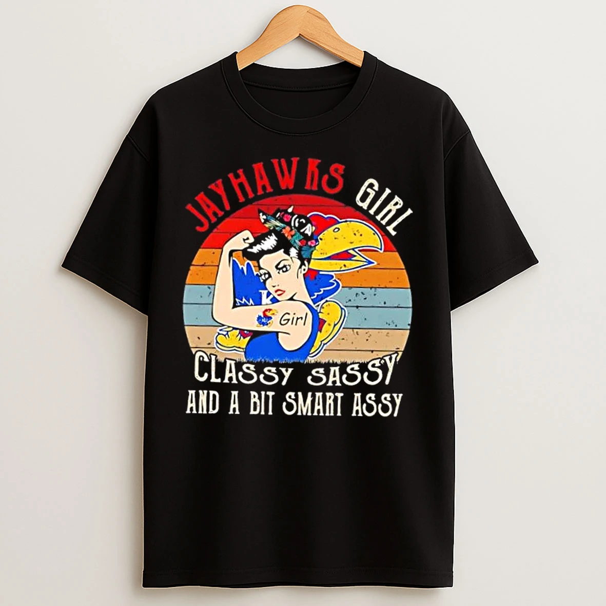 Kansas Jayhawks Girl Classy Sassy And A Bit Smart Assy T Shirts